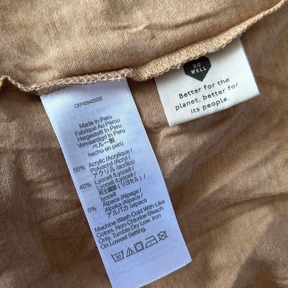 NWT Madewell AVRINA Top in Toffee Color - Picture 11 of 13